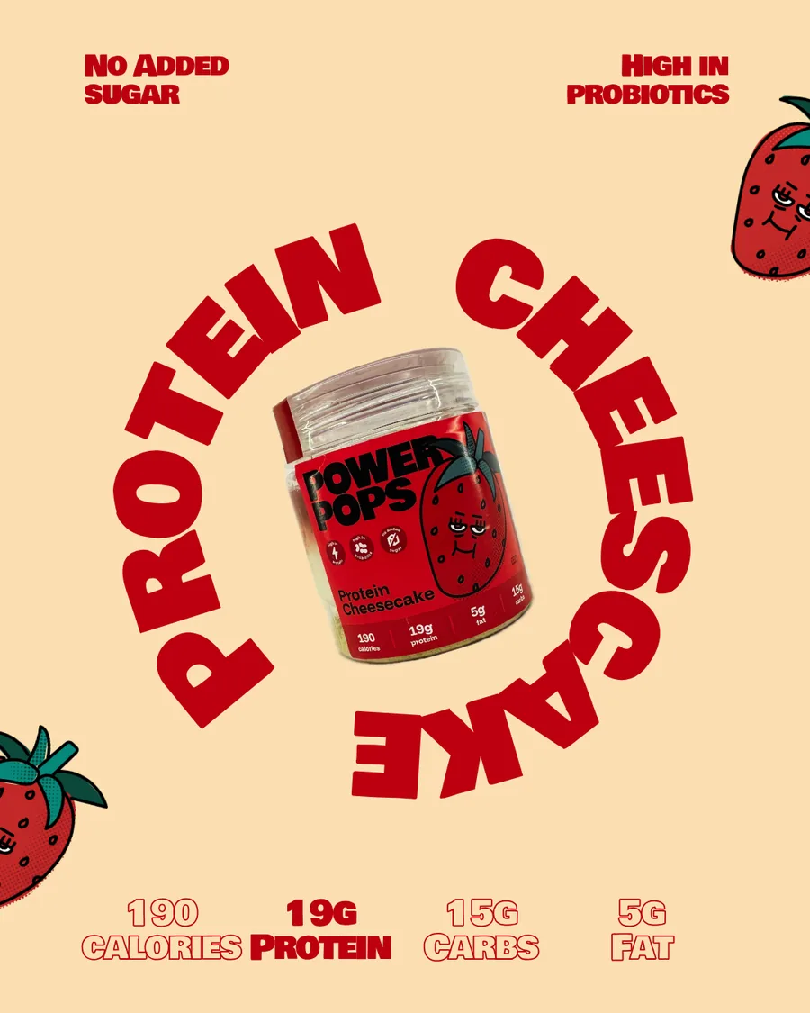 Protein Cheesecake — 19g protein, high in probiotics, 190 cal, 15g carbs, 5g fat